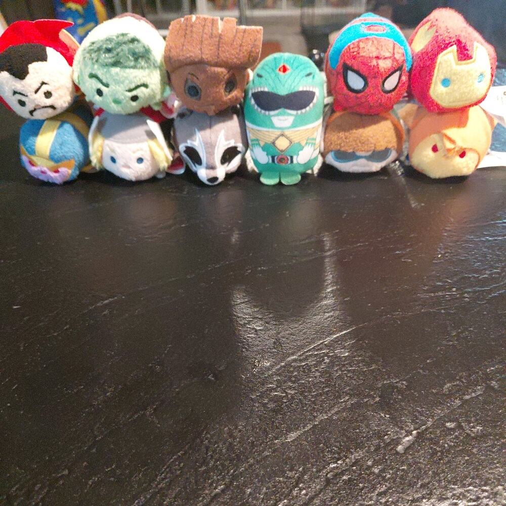 Tsum Tsum Marvel Mini Plush Lot of 10 Hulk Thor Spiderman